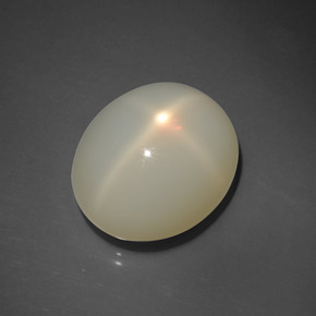 Star Moonstone Gemstone in 18.4 x 15.5 mm Size for Sale, Star Moonstone Stone in Milky White Color