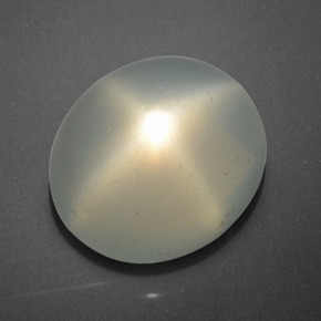 16.52 ct Cream Star Moonstone Gemstone, Star Moonstone Gem in Oval Cabochon Shape for Sale.