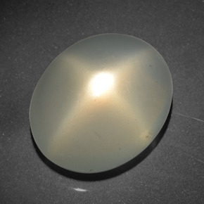 Star Moonstone Gemstone in 18.4 x 15.2 mm Size for Sale, Star Moonstone Stone in Cream Color