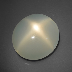 15.85 ct Cream Star Moonstone Stone, Natural Star Moonstone in Oval Cabochon Shape for Sale