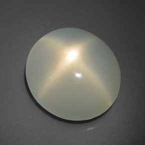 Star Moonstone Gemstone in 17 x 15.3 mm Size for Sale, Star Moonstone Stone in Cream Color