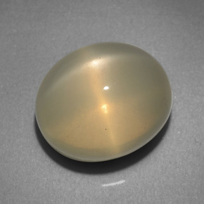 10.31 ct Cream Star Moonstone Stone, Natural Star Moonstone in Oval Cabochon Shape for Sale