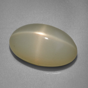 12.06 ct Cream Star Moonstone Stone, Natural Star Moonstone in Oval Cabochon Shape for Sale