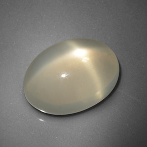 Star Moonstone Gemstone in 15.4 x 11.1 mm Size for Sale, Star Moonstone Stone in Cream Color