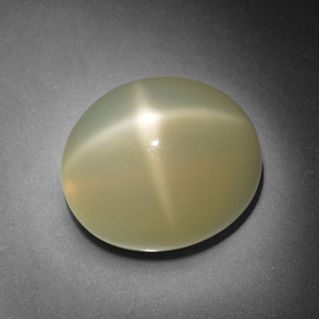 13.24 ct Cream Star Moonstone Gemstone, Star Moonstone Gem in Oval Cabochon Shape for Sale.
