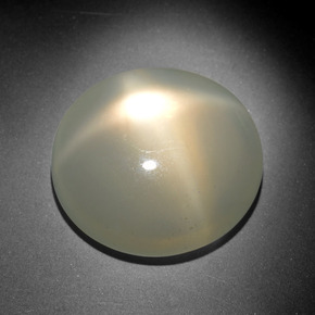 18.46 ct Cream Star Moonstone Stone, Natural Star Moonstone in Oval Cabochon Shape for Sale
