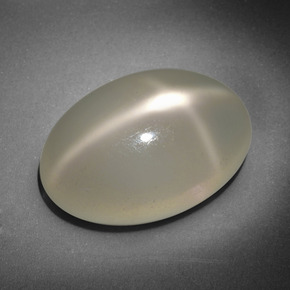 16.18 ct Cream Star Moonstone Stone, Natural Star Moonstone in Oval Cabochon Shape for Sale