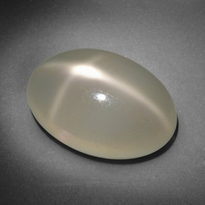 Star Moonstone Gemstone in 20.1 x 13.7 mm Size for Sale, Star Moonstone Stone in Cream Color