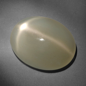23.66 ct Cream Star Moonstone Gemstone, Star Moonstone Gem in Oval Cabochon Shape for Sale.