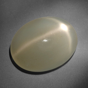 23.66 ct Cream Star Moonstone Stone, Natural Star Moonstone in Oval Cabochon Shape for Sale