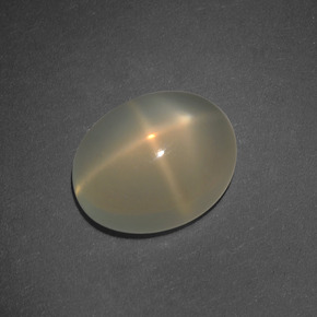 Star Moonstone Gemstone in 11.8 x 9.6 mm Size for Sale, Star Moonstone Stone in Cream Color