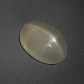 4.75 ct Cream Star Moonstone Stone, Natural Star Moonstone in Oval Cabochon Shape for Sale