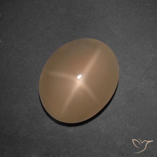 حجر القمر نجم بيضاوي 5.92 قيراطًا ، <cite dir="ltr" lang="en">13 x 10.5</cite> مم من الهند, Photo A