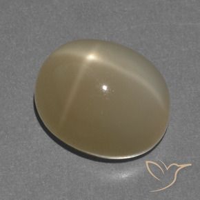 8.56 ct Orange Star Moonstone Stone, Natural Star Moonstone in Oval Cabochon Shape for Sale
