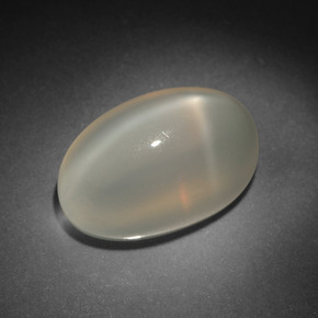 8.64 ct White Star Moonstone Gemstone, Star Moonstone Gem in Oval Cabochon Shape for Sale.