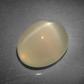 Star Moonstone Gemstone in 10 x 8 mm (calibrated) Size for Sale, Star Moonstone Stone in Cream Color