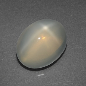2.72 ct Cream Star Moonstone Stone, Natural Star Moonstone in Oval Cabochon Shape for Sale