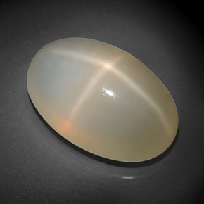 Star Moonstone Gemstone in 24.9 x 16 mm Size for Sale, Star Moonstone Stone in Cream Color