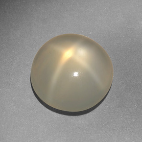 6.07 ct Golden Star Moonstone Stone, Natural Star Moonstone in Round Cabochon Shape for Sale