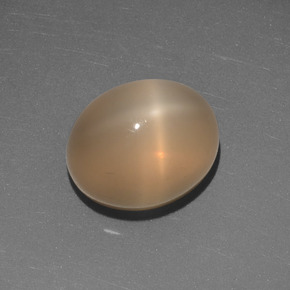4.4ct Oval Cabochon Cream Peach Star Moonstone for sale thumb image of 4.4ct Oval Cabochon Cream Peach Star Moonstone (ID: 416565)