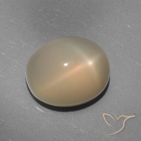 Star Moonstone Gemstone in 12 x 10 mm (calibrated) Size for Sale, Star Moonstone Stone in Medium-Light Orange Color