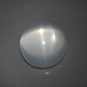 4.47 ct Cream Star Moonstone Stone, Natural Star Moonstone in Oval Cabochon Shape for Sale