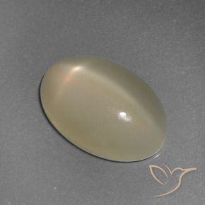6.72 ct Golden Star Moonstone Stone, Natural Star Moonstone in Oval Cabochon Shape for Sale