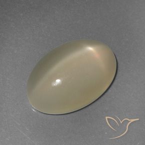 Star Moonstone Gemstone in 15.7 x 10.4 mm Size for Sale, Star Moonstone Stone in Light Yellow Color