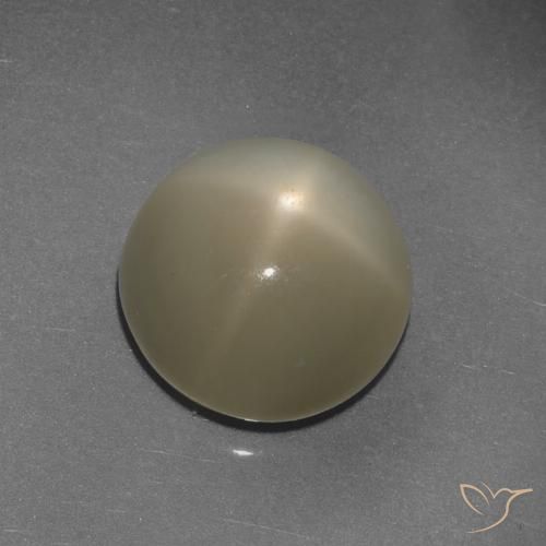حجر القمر نجمي مستدير 9.72 قيراط ، <cite dir="ltr" lang="en">13.2</cite> مم من الهند, Photo A