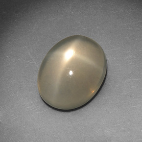 2.72 ct Cream Star Moonstone Stone, Natural Star Moonstone in Oval Cabochon Shape for Sale