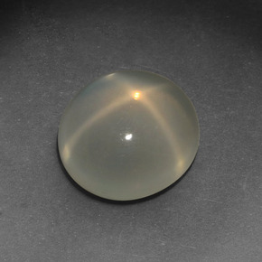4.26 ct Cream Star Moonstone Gemstone, Star Moonstone Gem in Oval Cabochon Shape for Sale.