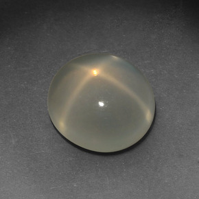 4.26 ct Cream Star Moonstone Stone, Natural Star Moonstone in Oval Cabochon Shape for Sale