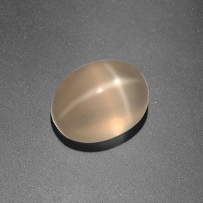 3.33 ct Orange Star Moonstone Gemstone, Star Moonstone Gem in Oval Cabochon Shape for Sale.
