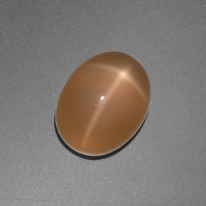 Star Moonstone Gemstone in 9 x 7 mm (calibrated) Size for Sale, Star Moonstone Stone in Cream Peach Color