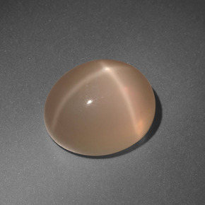 Star Moonstone Gemstone in 12 x 10 mm (calibrated) Size for Sale, Star Moonstone Stone in Cream Peach Color