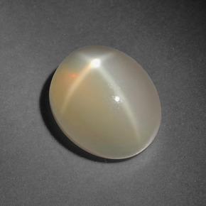 Star Moonstone Gemstone in 11 x 9 mm (calibrated) Size for Sale, Star Moonstone Stone in Cream Color