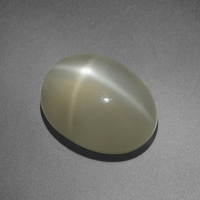 5.88 ct Cream Star Moonstone Stone, Natural Star Moonstone in Oval Cabochon Shape for Sale