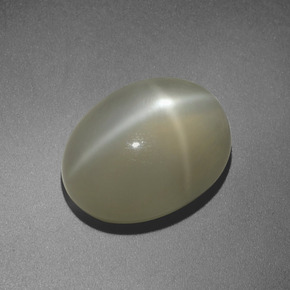 Star Moonstone Gemstone in 12.6 x 9.5 mm Size for Sale, Star Moonstone Stone in Cream Color