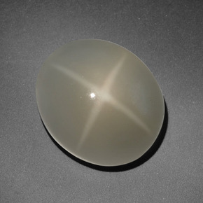 Star Moonstone Gemstone in 14 x 12 mm (calibrated) Size for Sale, Star Moonstone Stone in Cream Color