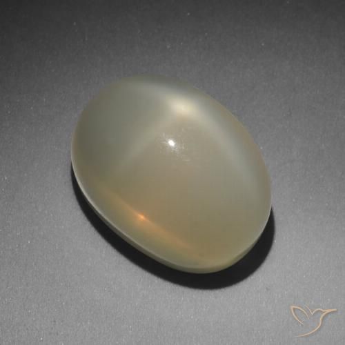11.49 ct Oval Star Moonstone, 14 x 10.1 mm From India, Photo A