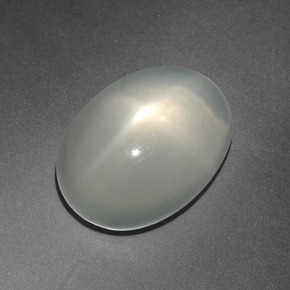 12.21 ct Cream Star Moonstone Gemstone, Star Moonstone Gem in Oval Cabochon Shape for Sale.