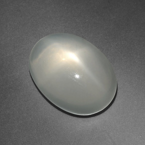 12.21 ct Cream Star Moonstone Stone, Natural Star Moonstone in Oval Cabochon Shape for Sale