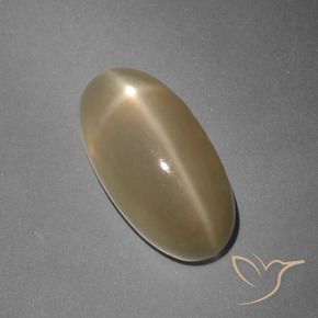 7.96 ct Orange Star Moonstone Stone, Natural Star Moonstone in Oval Cabochon Shape for Sale
