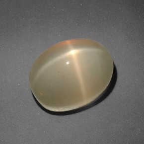7.31 ct Orange Star Moonstone Stone, Natural Star Moonstone in Oval Cabochon Shape for Sale