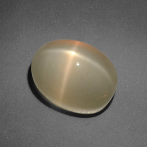 Star Moonstone Gemstone in 11.3 x 8.2 mm Size for Sale, Star Moonstone Stone in Brownish Orange Color