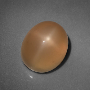 Star Moonstone Gemstone in 11 x 9 mm (calibrated) Size for Sale, Star Moonstone Stone in Cream Peach Color