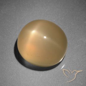 6.73 ct Orange Star Moonstone Stone, Natural Star Moonstone in Oval Cabochon Shape for Sale