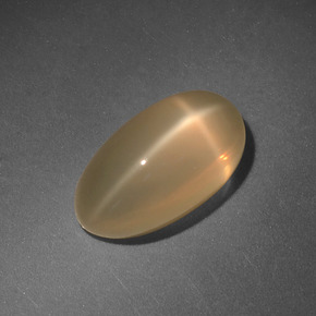 4.71 ct Cream Star Moonstone Gemstone, Star Moonstone Gem in Oval Cabochon Shape for Sale.