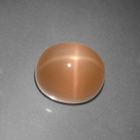 Star Moonstone Gemstone in 10 x 8 mm (calibrated) Size for Sale, Star Moonstone Stone in Cream Peach Color
