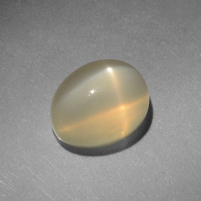 Star Moonstone Gemstone in 9 x 7 mm (calibrated) Size for Sale, Star Moonstone Stone in Cream Color
